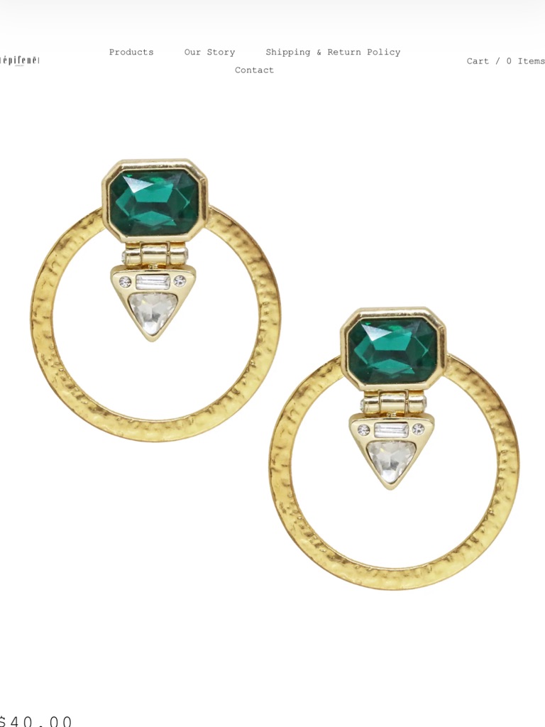 Epifene Azulik Earrings 25$